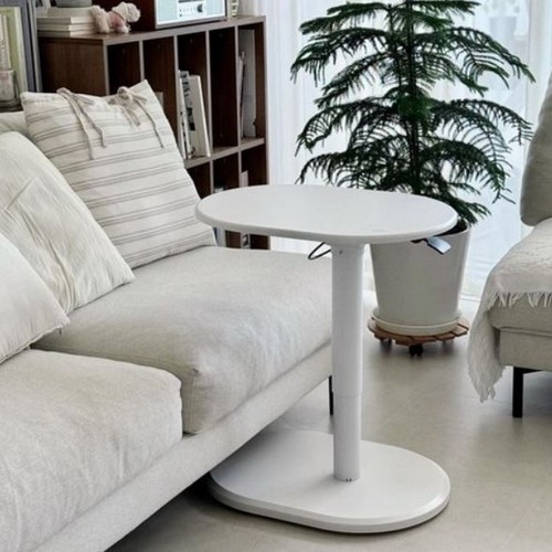 엔산마운트 이동식 높이조절 라운드 사이드 테이블 SLT-02