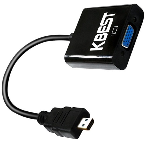 케이탑코리아 케이베스트 Micro HDMI to VGA 컨버터_이미지