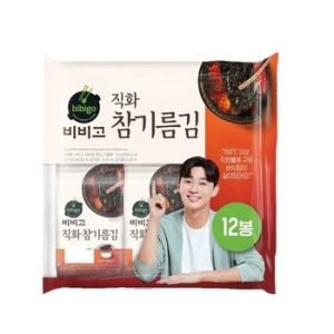 CJ제일제당 비비고 직화 참기름김 4.5g (12개)_이미지