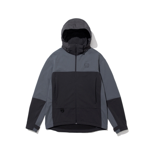 제로그램 텍토닉 소프트쉘 후디 자켓 그레이 ZU1JKA2301GRY