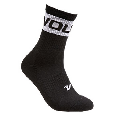 볼빅 VBEB 배색 레터링 로고 중목 양말 (1개)_이미지