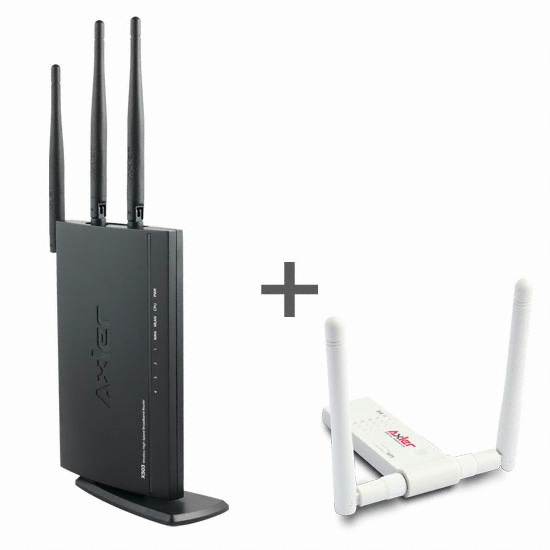 LG상사 Axler X503 공유기 패키지 (+ LGI-UW300NS USB 2.0 무선랜카드)_이미지