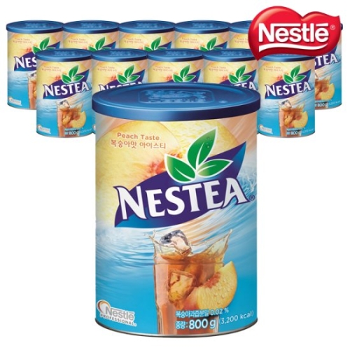 복숭아 아이스티 케이터링 캔 800g 12개