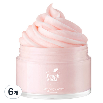 뷰티팩토리 아리얼 피치소다 휘핑 크림 클렌저 100g (6개)_이미지