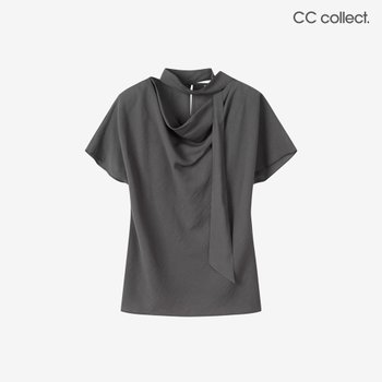 씨씨콜렉트 카울넥 타이 블라우스 GR_E263PSC122