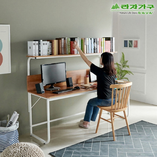라자가구 오브 미네뜨 선반책상 (1500x600)_이미지