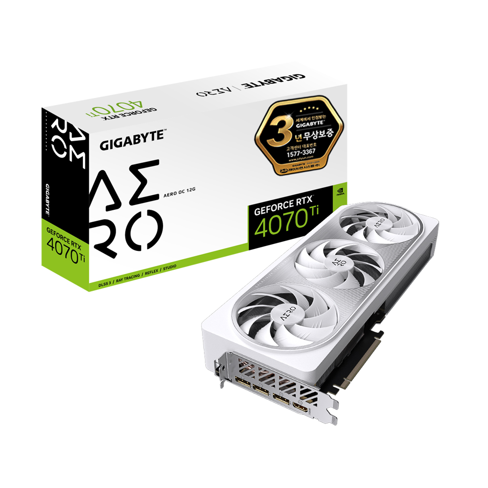 GIGABYTE 지포스 RTX 4070 Ti AERO OC D6X 12GB 제이씨현