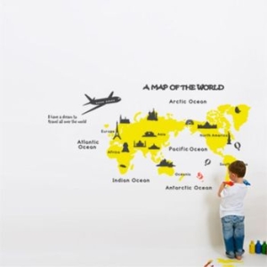 아트박스  PS014-A MAP OFTHE WORLD_그래픽 스티커
