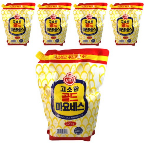 오뚜기 고소한 골드 마요네스 스파우트팩 3.2kg (5개)