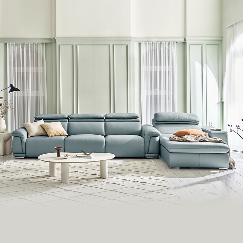 다우닝 시네마 한방향 전체 천연통가죽 풀세트 리클라이너 4+1인용