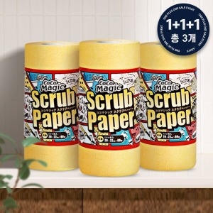 코코 매직 일회용 수세미 +1 롤 3개  180매  행주