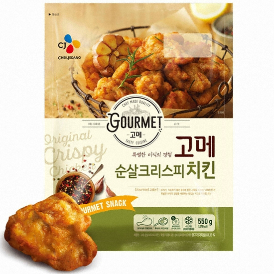 CJ제일제당 고메 순살 크리스피 치킨 550g (1개)