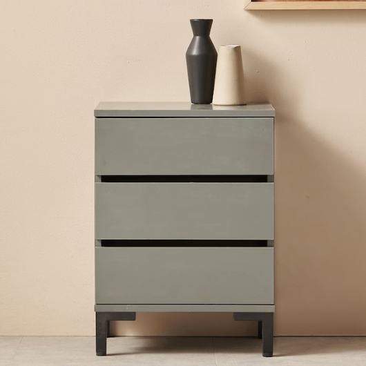 포트 3단 서랍 협탁 400