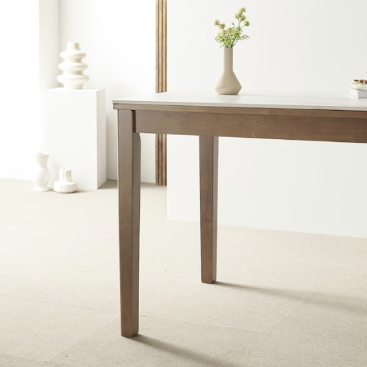 라로퍼니처 라니아 포세린 통세라믹 식탁 1200 (의자2개+벤치1개)_이미지