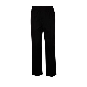 발렌티노 가라바니 SS24 BLACK PANTS WITH METALLIC LOGO 4V3RB0Q89UA-0NOBLACK
