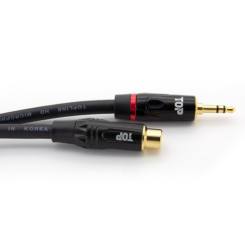 탑라인에이치디 HDTOP RCA to 3.5mm 스테레오 케이블 (2m, HT-TP506)_이미지