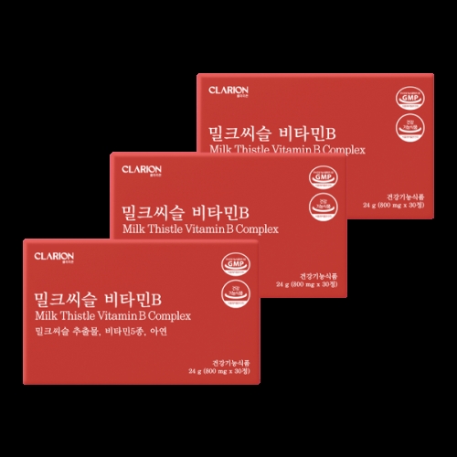 우리바이오 클라리온 밀크씨슬 비타민B 30정 (3개)_이미지