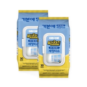 기본에 빅사이즈 유리 거울 전용 세정티슈 캡형 30매 (2팩)_이미지