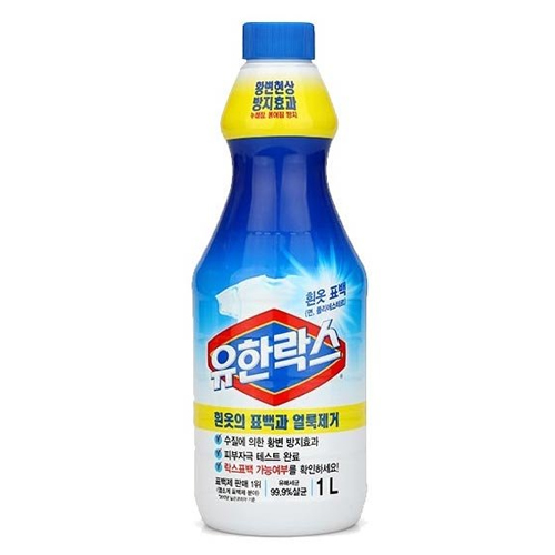 유한락스 ㅤ흰옷 표백용 1L (12개)_이미지