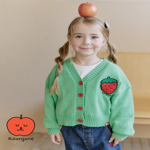 로아앤제인 아동 스윗베리 니트 가디건 RJ24WCA09GN