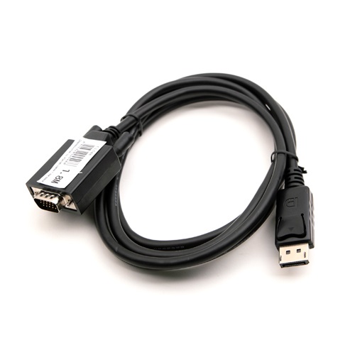 라이트컴 COMS 디스플레이포트 to VGA 케이블 블랙 (CL548, 1.8m)_이미지
