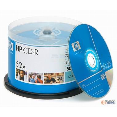 HP CD-R 700MB 52x 케익 50장_이미지