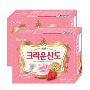 크라운제과 크라운산도 딸기 161g (2개)_이미지