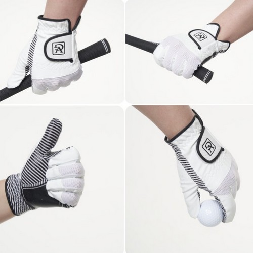 발그린 쿨 메쉬 실리콘 골프장갑 (3개)_이미지