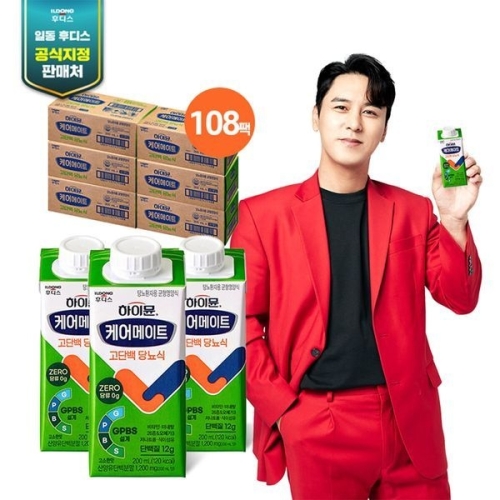 일동후디스 하이뮨 케어메이트 고단백 당뇨식 200ml (108개)_이미지