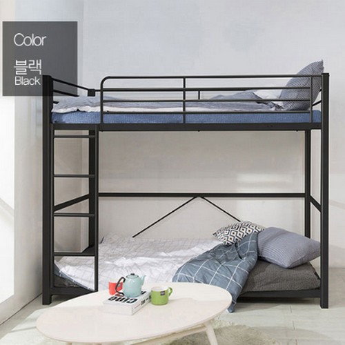 에보니아 토리노 철제 2층침대 SS (그린폼)_이미지