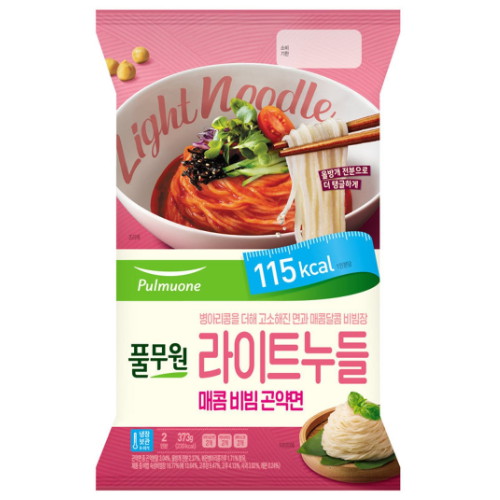 풀무원 라이트누들 매콤 비빔 곤약면 373g (1개)