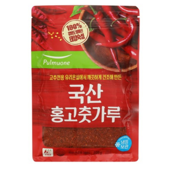 풀무원 국산 홍 고춧가루 200g (3개)