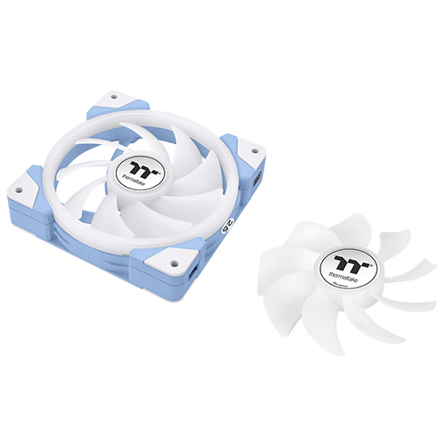 써멀테이크 SWAFAN EX14 ARGB Sync TT 프리미엄 에디션 (3팩, 수국블루)_이미지