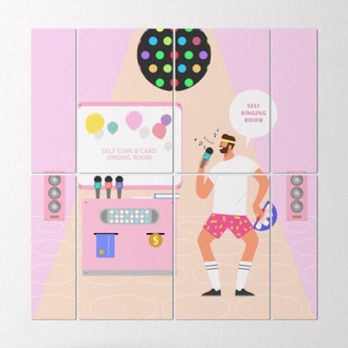 꾸밈 tb084-멀티액자_코인노래방