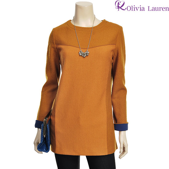 세정 올리비아로렌 내추럴 지퍼 장식 블라우스 VOCNLPWA221_35