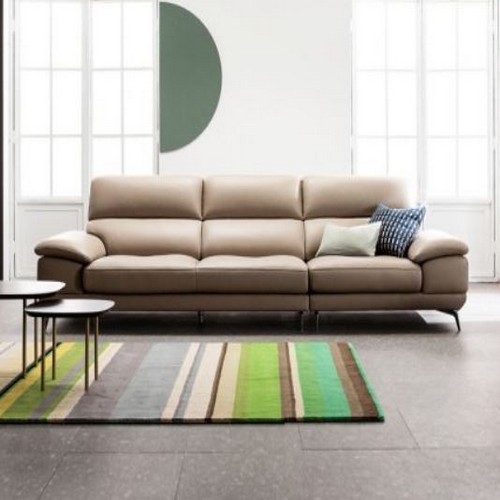 자코모 엘리오Ⅰ 천연가죽 소파 4인용 (스툴별도)_이미지
