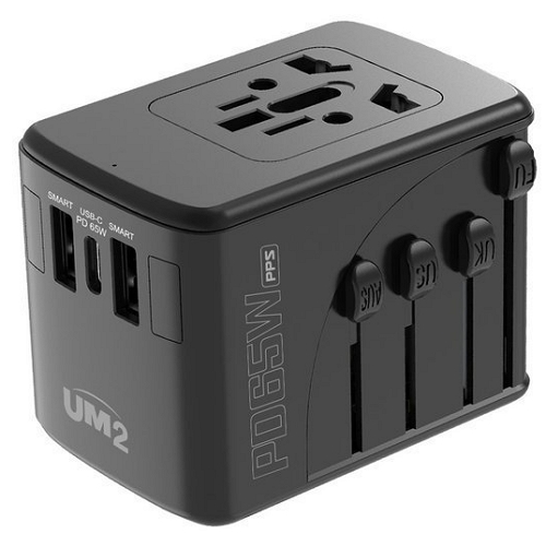 PD PPS 65W 3포트 GaN 여행용 충전기 UMTC-PD65WPPS