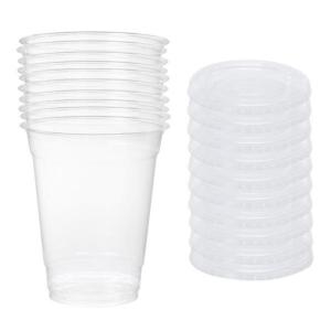 롯데 일회용컵 350ml 커피컵 PET테이크아웃컵세트 아이스커피용_이미지