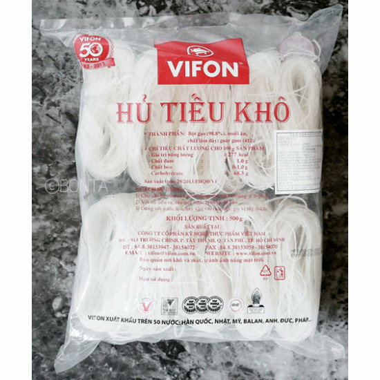 비폰 베트남 쌀국수 건면 후티우코 500g 2mm