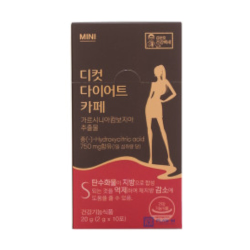 우리바이오 디컷 다이어트 카페 2g 10포 (12개)_이미지