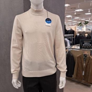 세정 트레몰로 HC09 캐주얼 반폴라 니트 겨울 남성 폴리 나일론 혼방 아이보리 S41513216