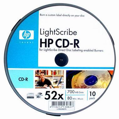 HP CD-R 700MB 52x Lightscribe ����