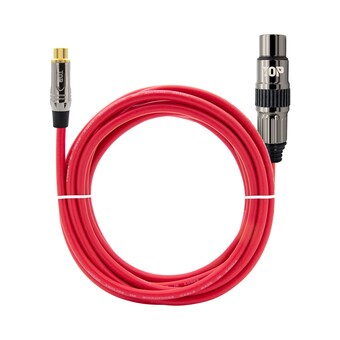 탑라인에이치디 HDTOP <b>메탈</b> RCA 암 to XLR 암 케이블 레드