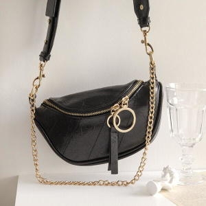 라이니 하프문 반달 체인 크로스 힙색 ba-60242c