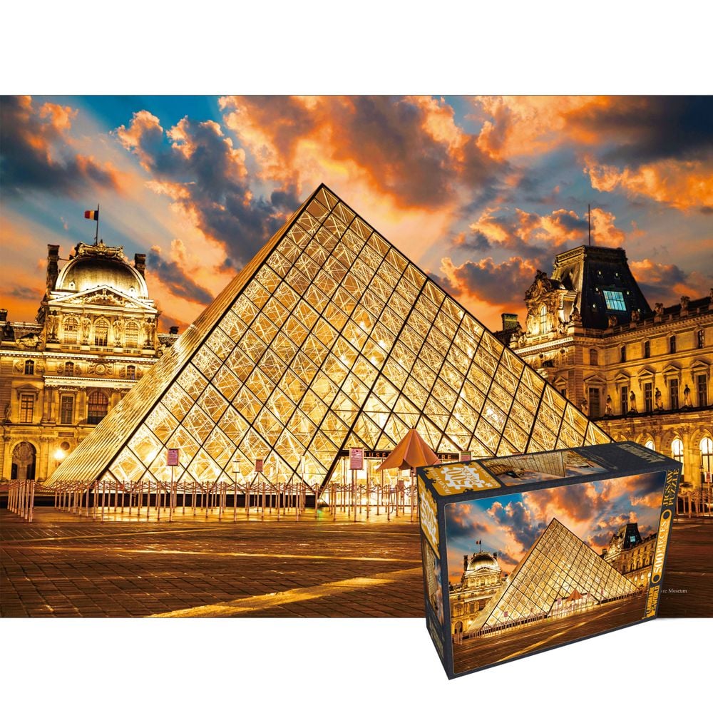 학산문화사 야경 500피스퍼즐 파리 루브르 박물관 HS201764_이미지