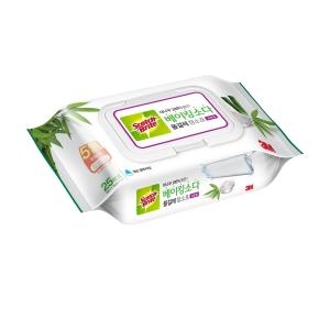 3M 스카치브라이트 베이킹소다 물걸레 청소포 마일드 표준형 25매 (1개)_이미지