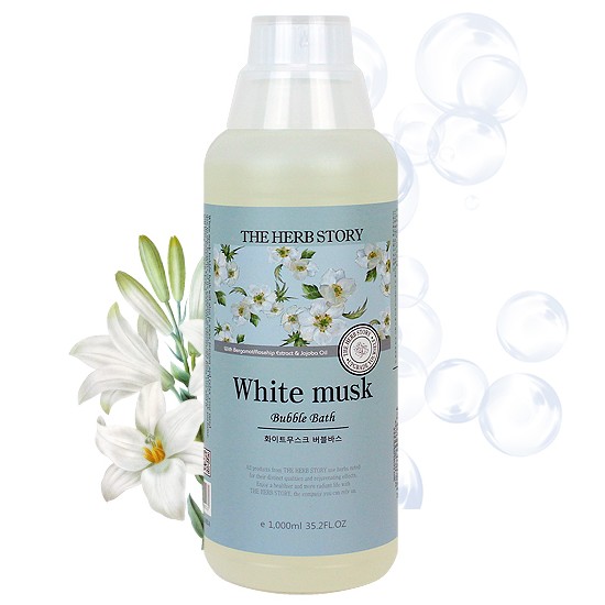 더허브스토리 버블바스 화이트머스크 1000ml (1개)_이미지