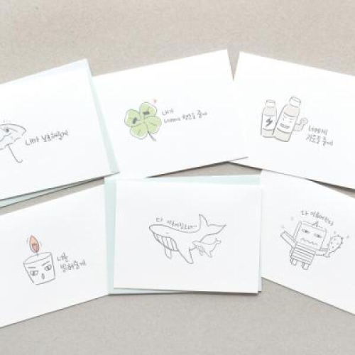 모노라이크 와글와글 미니카드 (1매)