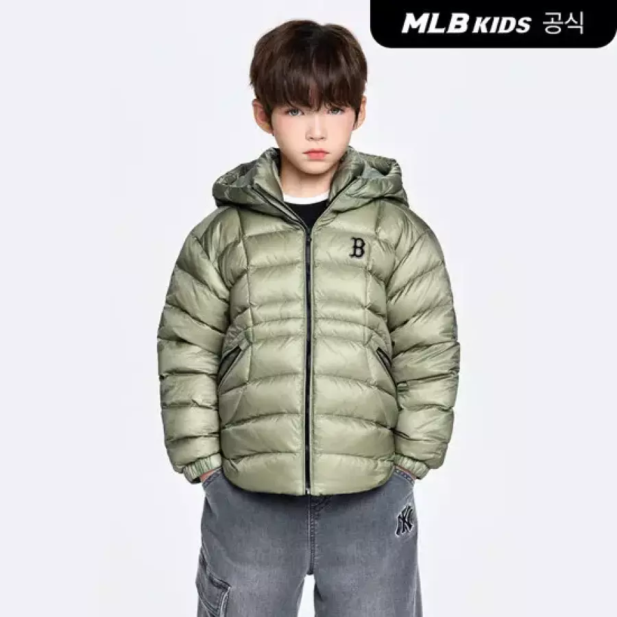 MLB MLB키즈 모디파이드 글로시 유로피안덕 경량다운 (7ADJB2966)