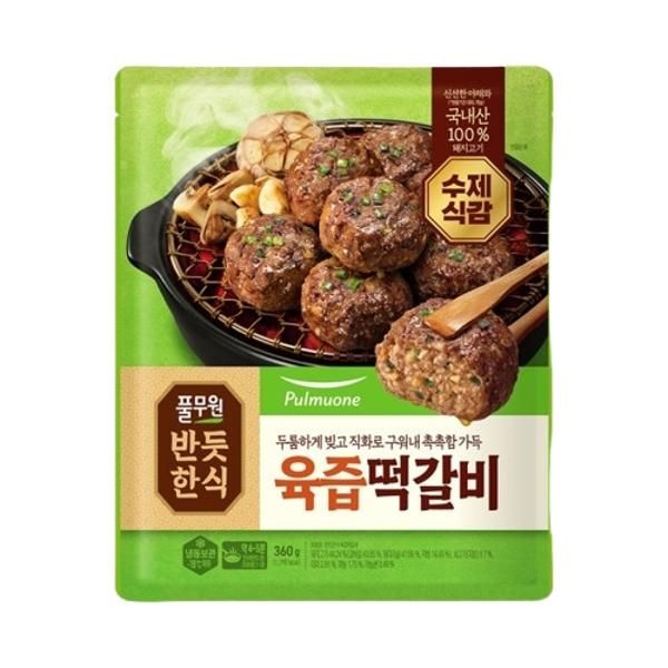 풀무원 반듯한식 수제식감 숯불너비아니 350g